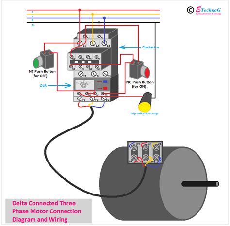 480 Volt 3 Phase 6 Lead Motor Wiring Diagram.